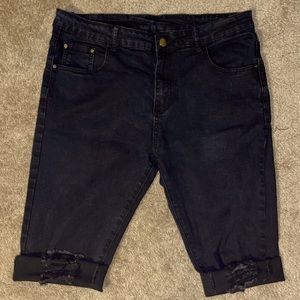 Mens jeans long shorts
